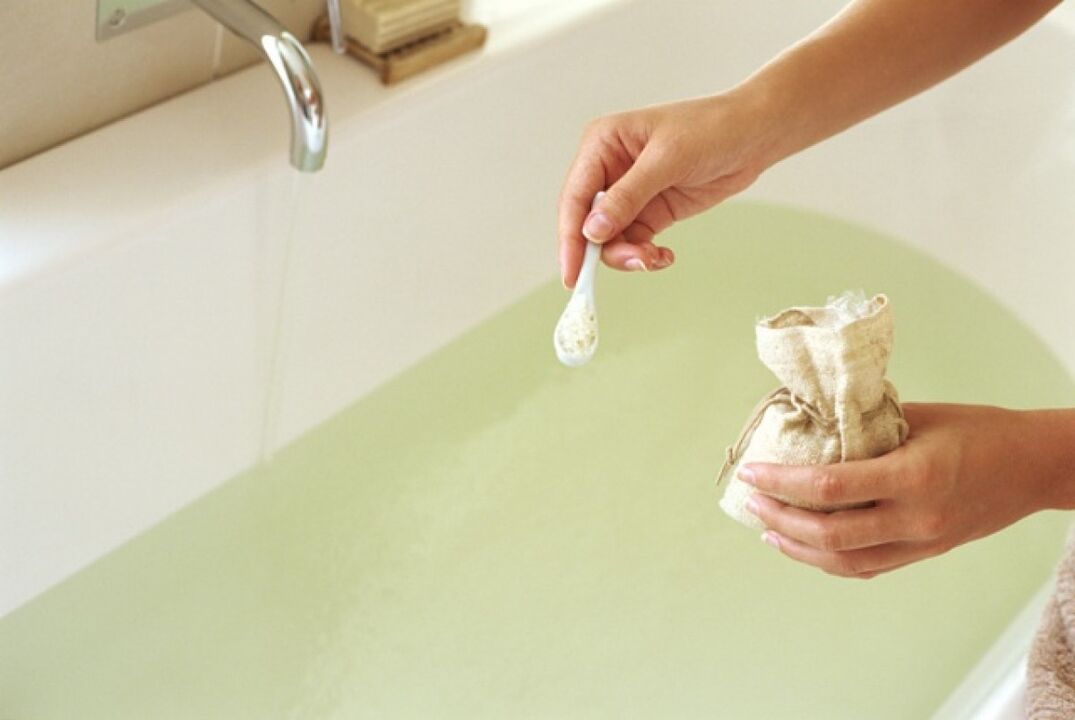 Home salt bath for effective treatment of cervical osteochondrosis